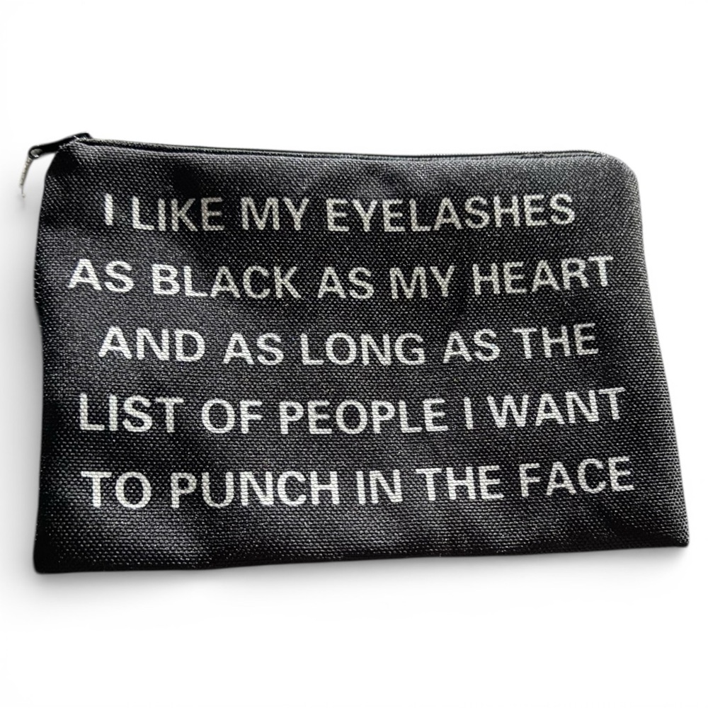 Black Zipper Pouch